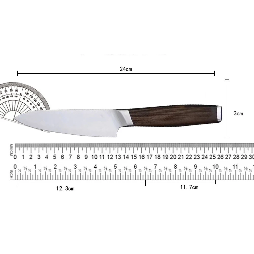 4 8-дюймовый универсальный нож лезвие из легированной стали порошка острый для