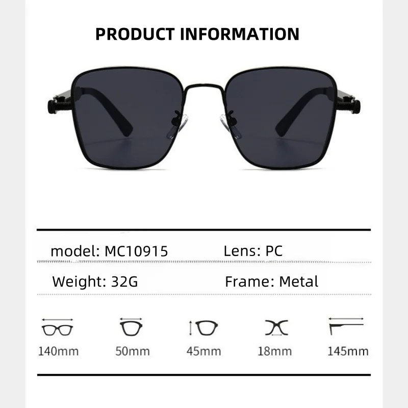 Металлические солнцезащитные очки Steampunk для мужчин