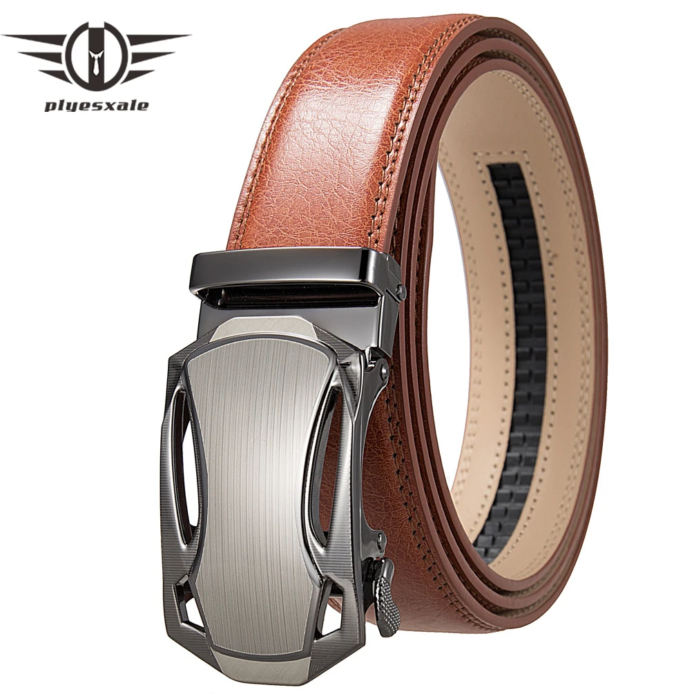 Men Leather Belt Metal Automatic Buckle High Quality Luxury Belts For  Kawasaki Ninja H2 Cowskin PU Strap - AliExpress