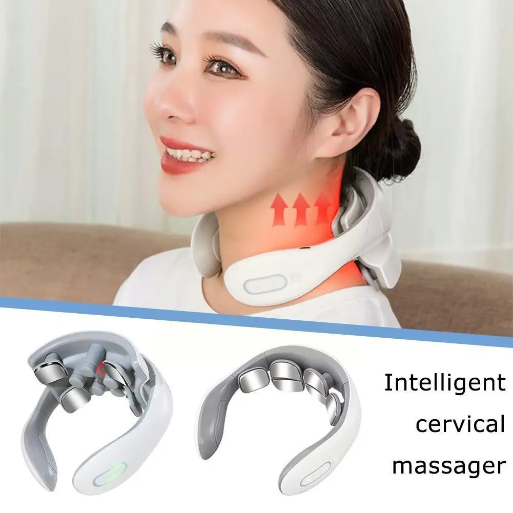 

Neck Lymphatic Massager For Pain & Fatigue Relief, 6 Modes Cordless & Portable Neck Massager Perfect Gifts Relieve Pain Mus P1P3