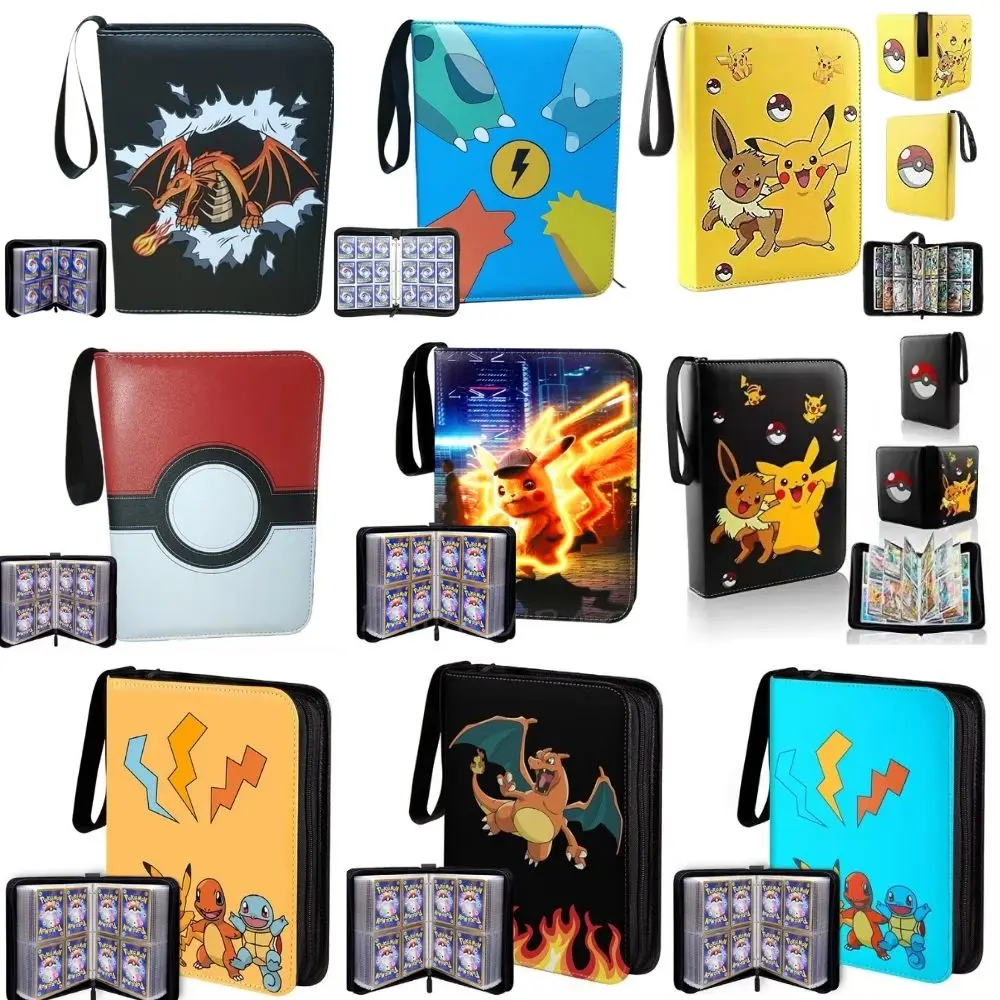 

Карты Pokemon 50-400 шт., держатель, альбом, игрушки для детей, коллекционный альбом, книга, играющая в карты, игра Pokemon