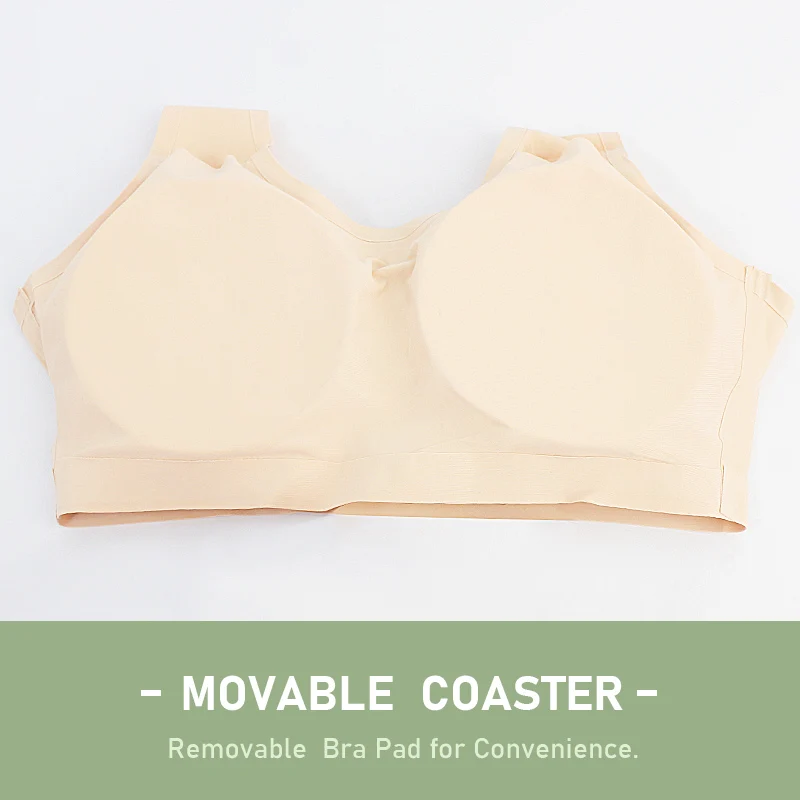 6048 Seamless Comfortable Breathable Tank Top Push-Up Breast Implants Cross-dressing Sports Post-operative Special Bra