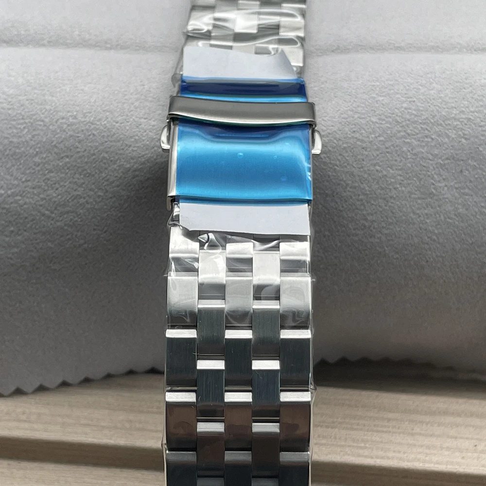 20MM*220MM No Logo Stainless Steel Bracelet 316L Watch Strap Butterfly Folding Buckle Repair Replacement Tool