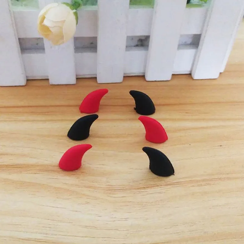 

5 шт. с изображениями мультипликационных персонажей Devil Horns/резиновые головистой формы кабошон Kawaii DIY Детские бантики для волос аксессуары С...
