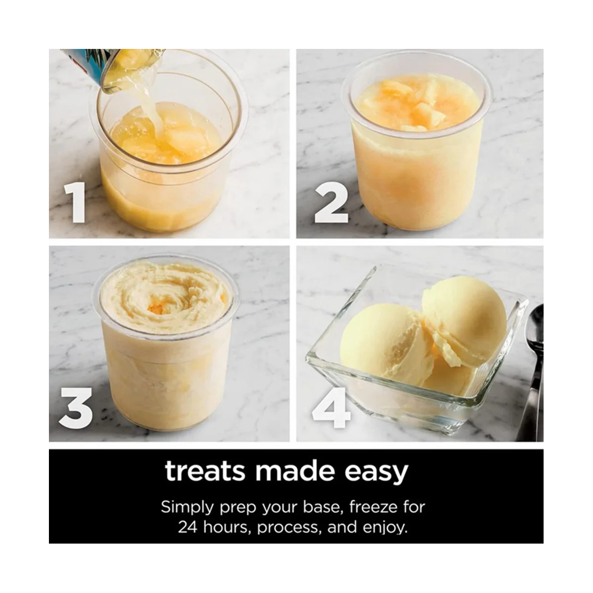 2 упаковки для Ninja XSKPLID2CD совместимы с серии NC299AMZ и NC300S мороженого Makers1 Pint C