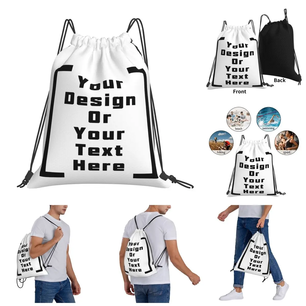 

Blanket roll Add Your Own Design Print Your The Text Picture Here Nerd Cute Drawstring Bags Gym Bag Backpack