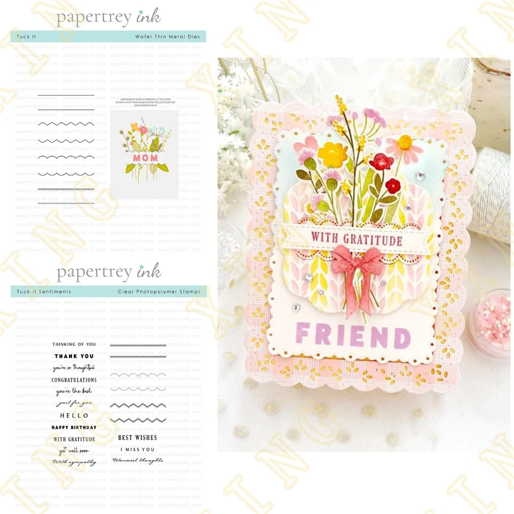 

Tuck It Sentiments Mother's Day Metal Cutting Dies Stamps Diy Scrapbooking Card Stencil Paper Cards Handmade Album Stamps Die