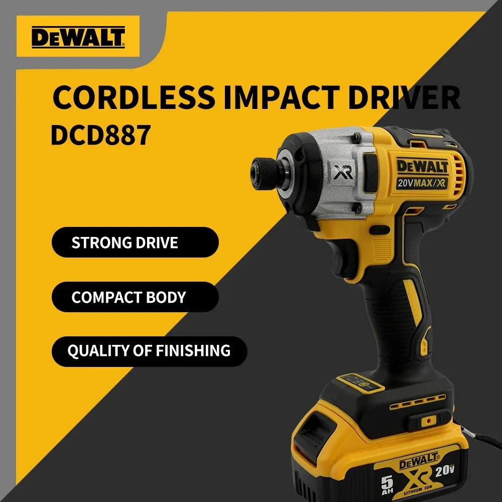 Аккумуляторная ударная дрель DEWALT DCF887