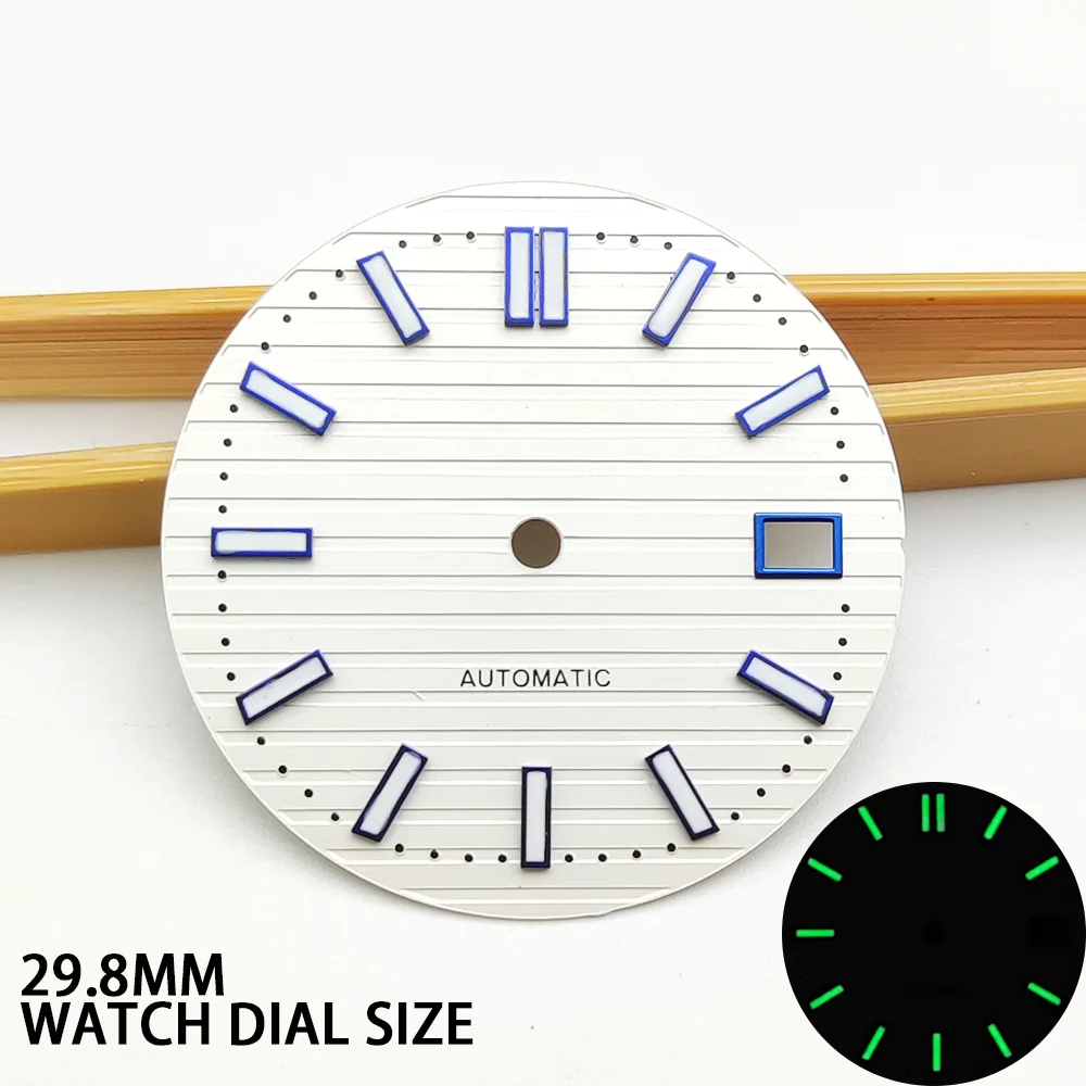 

Циферблат Nautilus 29,8 мм с надписью, подходит для движения NH35 в положении три часа, суперсильный зеленый свет