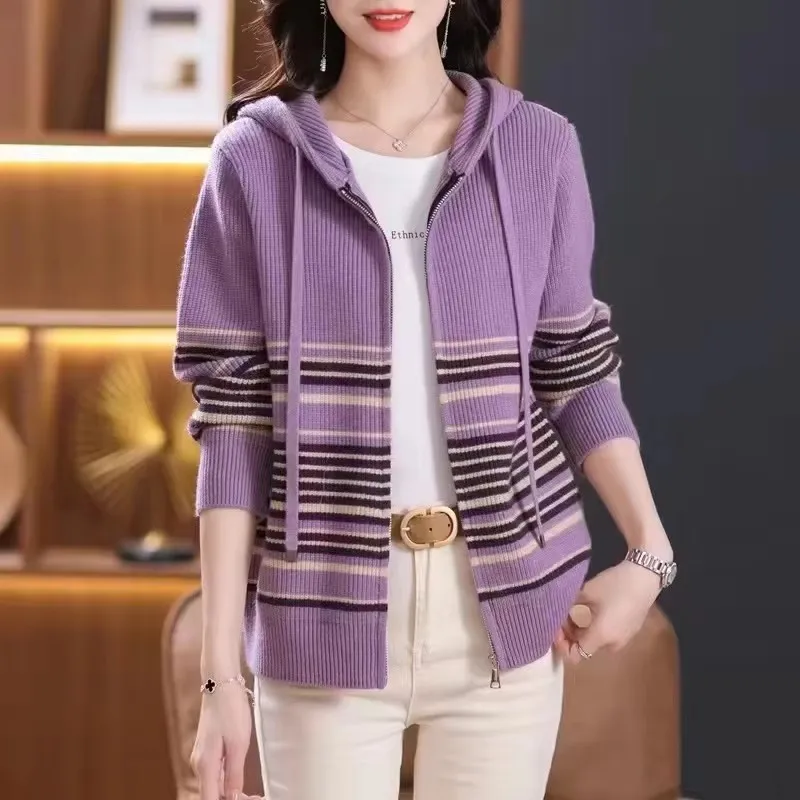 Новинка осенне-зимний Корейский кардиган вязаный свитер Женское пальто
