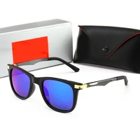 fashion new square male sunglasses classic driving fishing sun glasses luxury metal designer eyeglasses for man black eyewear