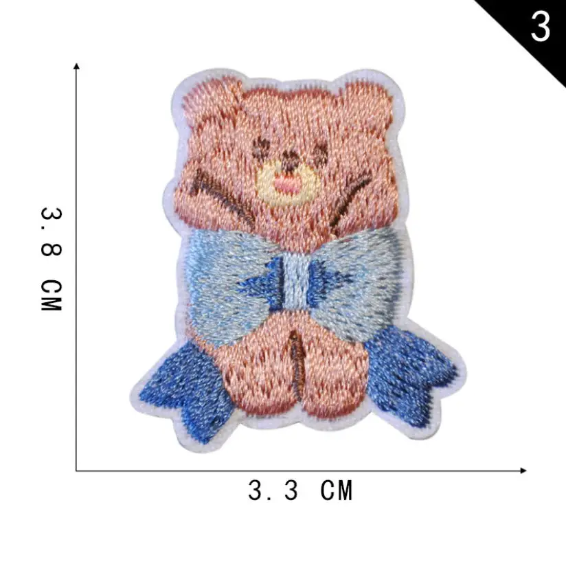 40 Скус 10 шт. нашивки с вышивкой животных вышитая одежда шляпа сумка материал для