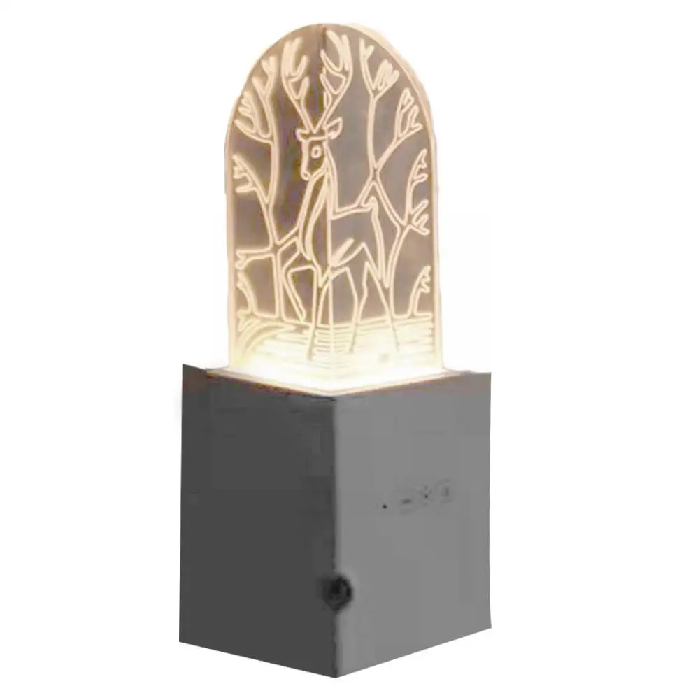 

Corner Projection Sensor Light Acrylic Castle Model Strip Strip Night Anti-collision Light Decoration Corner Hom Y6o1