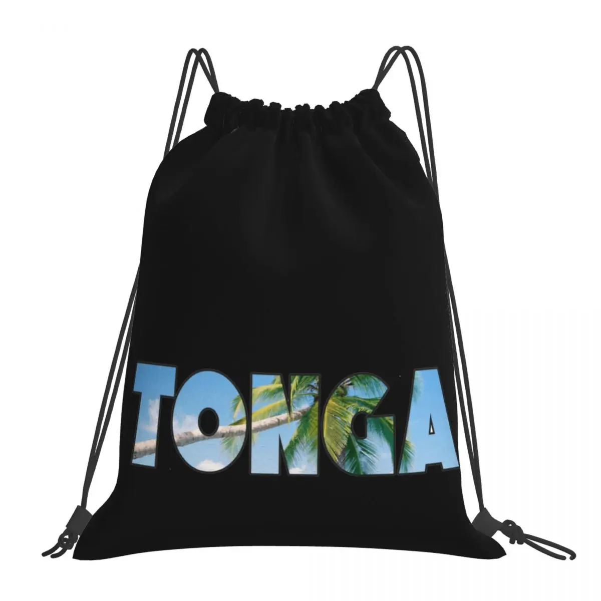 

Сумки на шнурке, сумка для спортзала, Tonga volcanoпраздничный пляжный дизайнерский милый рюкзак с лавовым рисунком пальмы, рюкзак с юмором