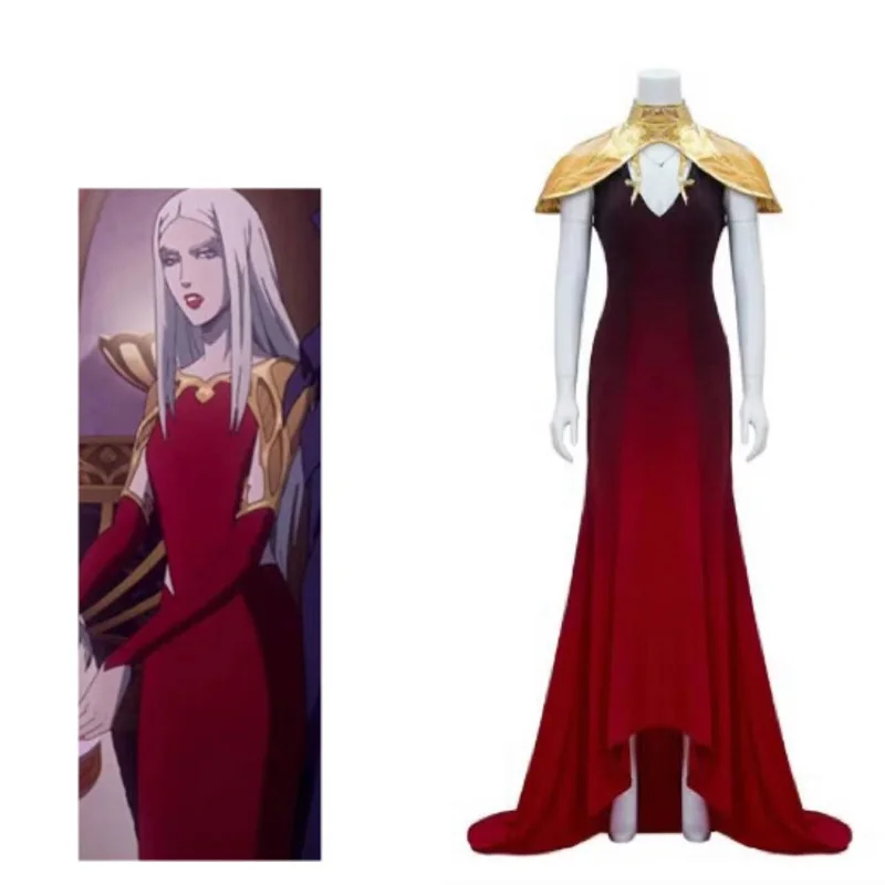 

Carmilla Castle Demon Cosplay Costume for Women Vampire Queen Dress Demoness Gown