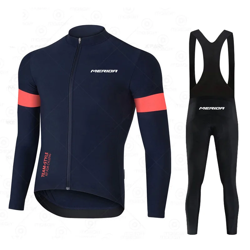 Merida Autumn Bicycle Clothing Men Breathable Long Sleeve Jersey MTB Maillot Quick Dry Road Bike Shirts Spring Pro Cycling Tops