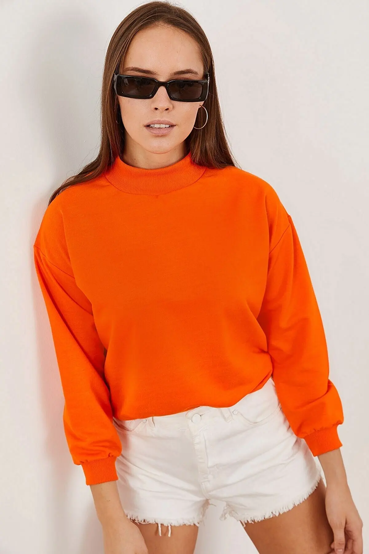 

FISHER collar SWEET Oranj Female Clothing Women Clothes Sweatshirts Hoodies for Women 144415278