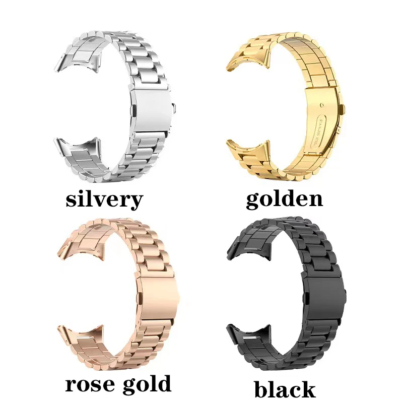 For Pixel Watch Stainless Steel Bands Bracelet For Google Pixel Watch Classic Metal Strap Replacement Band Watchband Accessories