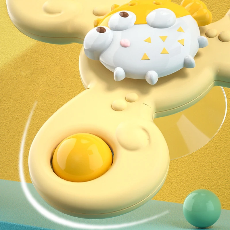 Bath Toys Baby Child Bathing Fidget Spinner Suction Cup Shower Toy for Kids Funny Child Rattles Teether Montessori Toys Appease