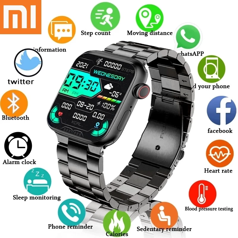 

Смарт-часы XIAOMI NFC для мужчин и женщин, фитнес-трекер с GPS, датчиком движения, Bluetooth, для Android и ios