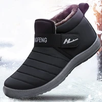 winter snow mens boots waterproof winter shoes men lightweight slip on keep warm ankle boots outdoor comfortable sneakers man