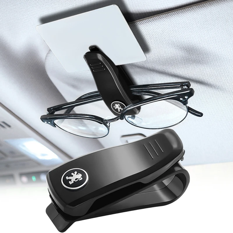 

Glasses Firmware Clip Car Logo Strong Protection Easy Storage Universal Accessories Small Light Conspicuous For Peugeot 107 Etc