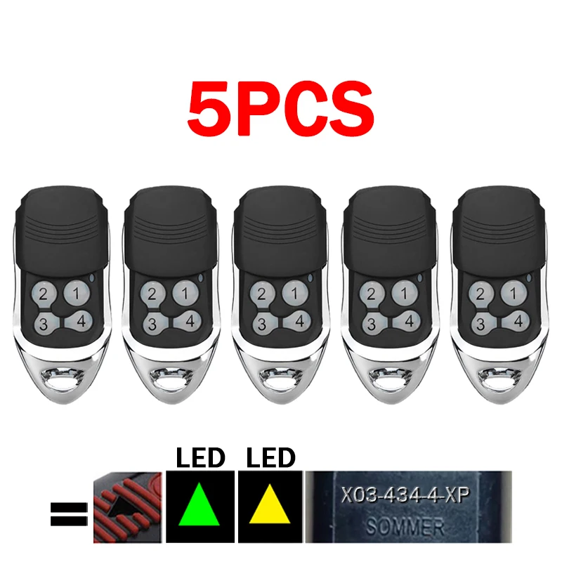 5 шт. SOMMER TX03 434 4 XP пульт дистанционного управления гаражными воротами передатчик 42