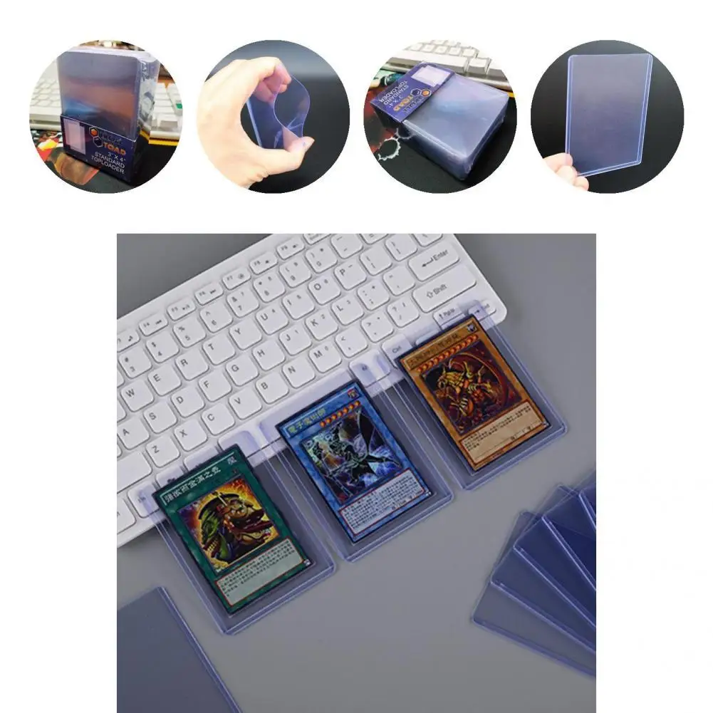 

Thin 25Pcs/Set High Quality High Transmittance TCG Card Holder High Toughness Card Holder Smooth for Sport Card