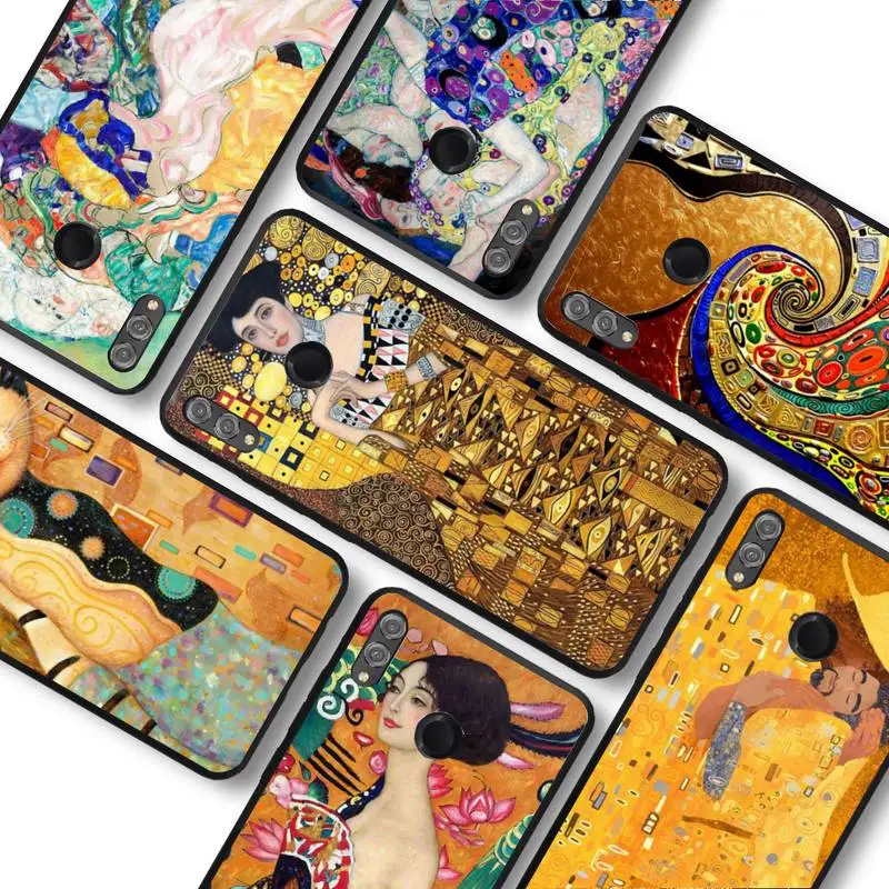 

Kiss by Gustav Klimt Phone Case For Huawei honor 10Lite 10i 20 8x 10 Funda for Honor 9lite 9xpro Back Coque