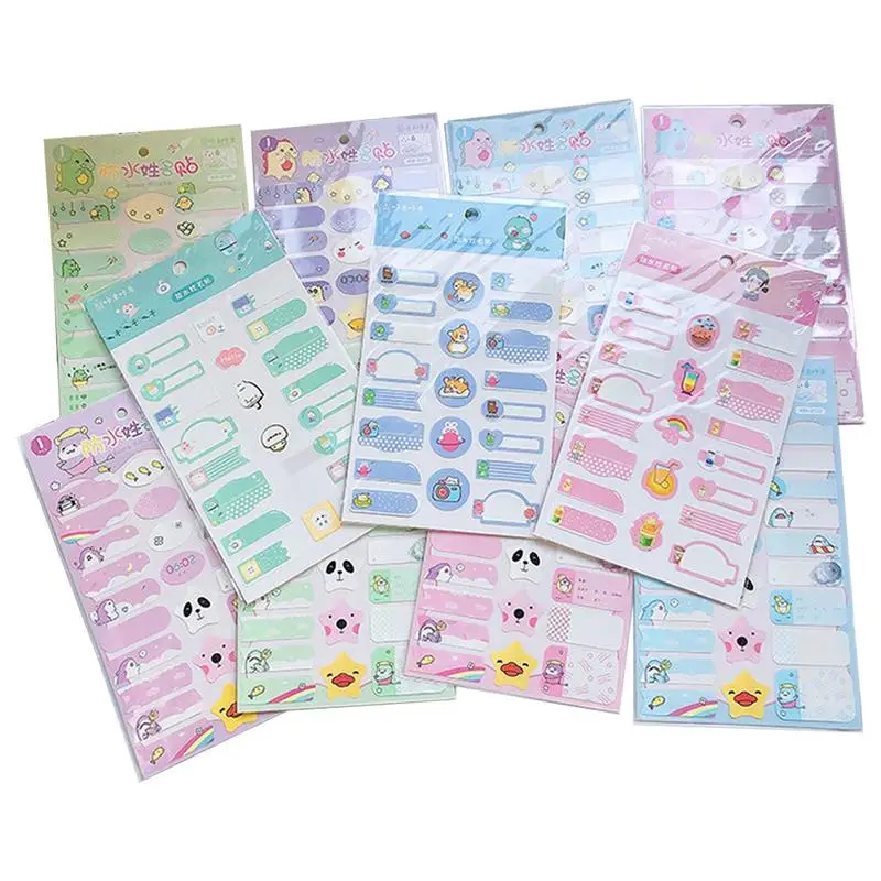 

Name Stickers For Kids Waterproof School Label Stickers Random Pattern Cute Cartoon Name Tags For Marking Pens Pencils Drinking
