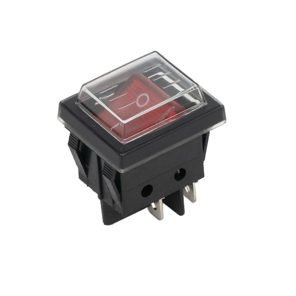 

KCD4 RED 2 Position 4 Pins Power Pump ON OFF Illuminated Rocker Switch 16A 250VAC / 20A 125VAC For Commercial Appliances