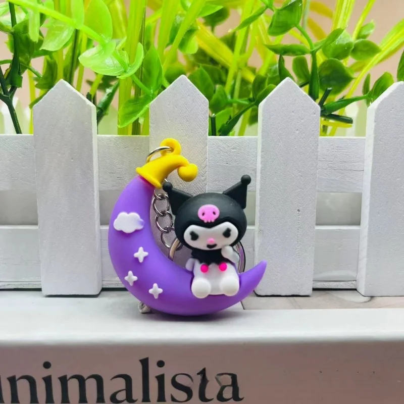 Креативный брелок с милой девушкой Луной и коричной картой Маленькая подвеска в