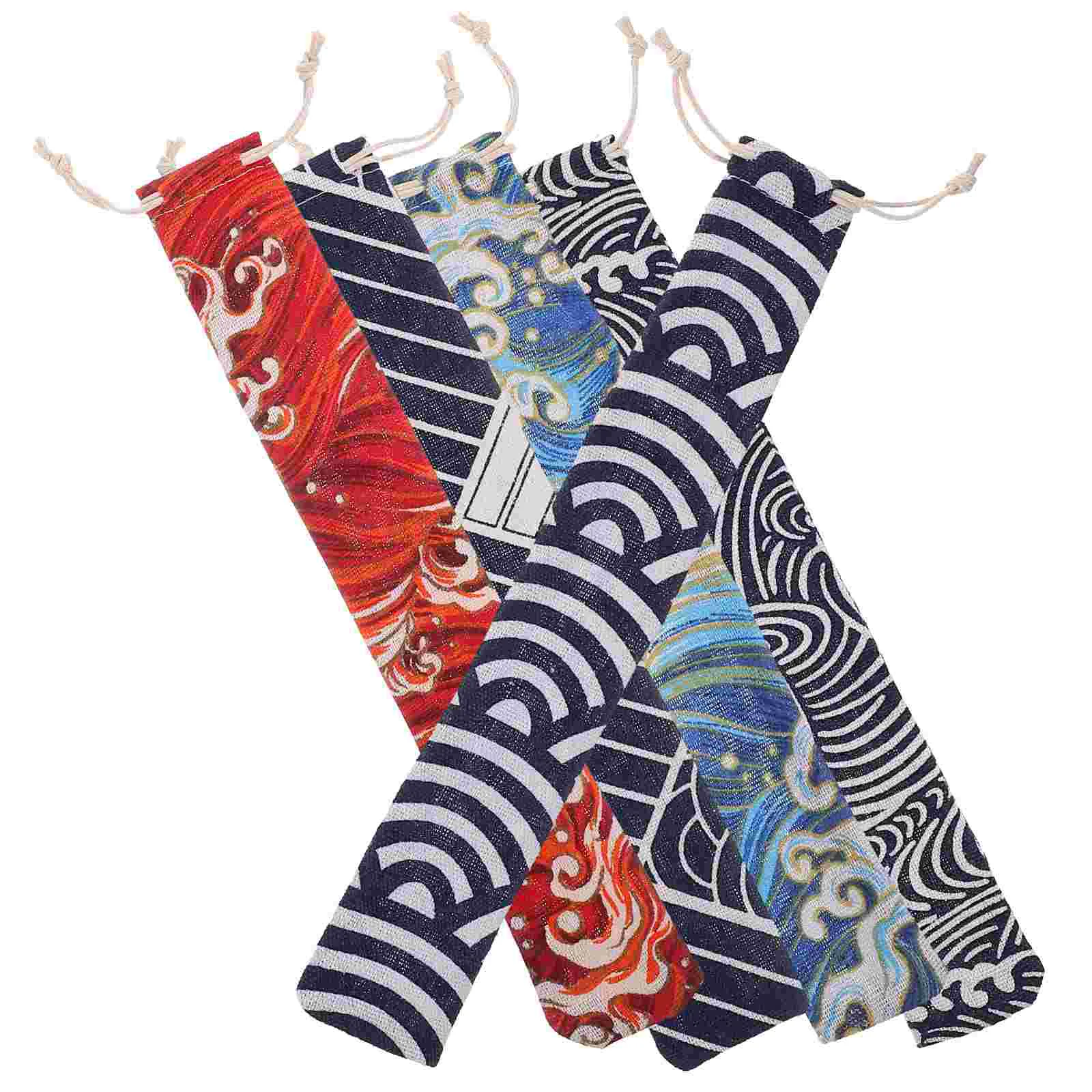 5 шт. сумка для посуды на шнурке дорожные упаковочные сумки столовые приборы