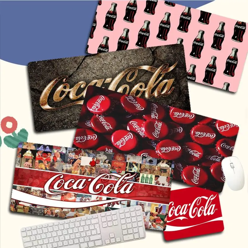 

C-Coca-cola Mousepad Boy Pad Natural Rubber Gaming mousepad Desk Mat Size for Gameing World of tanks CS GO Zelda
