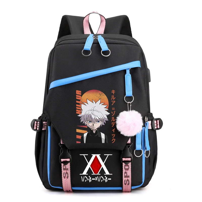 

Anime Hunter×Hunter School Backpack for College Students Fashion Harajuku Messenger Bag Japanese Manga Mochilas Daily Rucksack