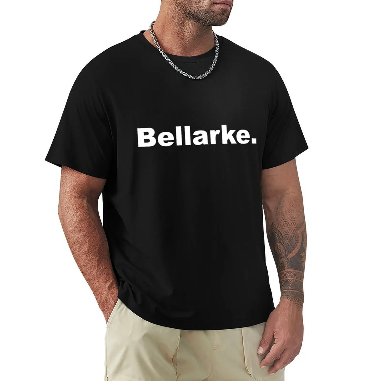 Белая футболка Bellarke простые быстросохнущие Дизайнерские рубашки Графические