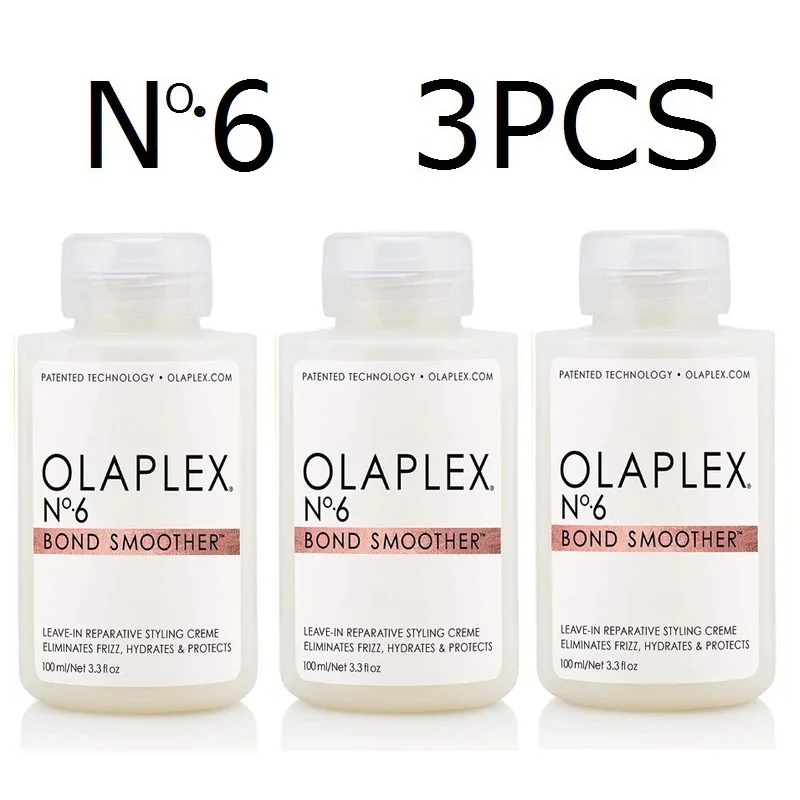 

Olaplex No. 6 BOND SMOOTHER Leave-In Reparative Styling Creme Eliminates Frizz, Hydrates & Protects No1 2 3 4 5 6 7 100ml/3pcs