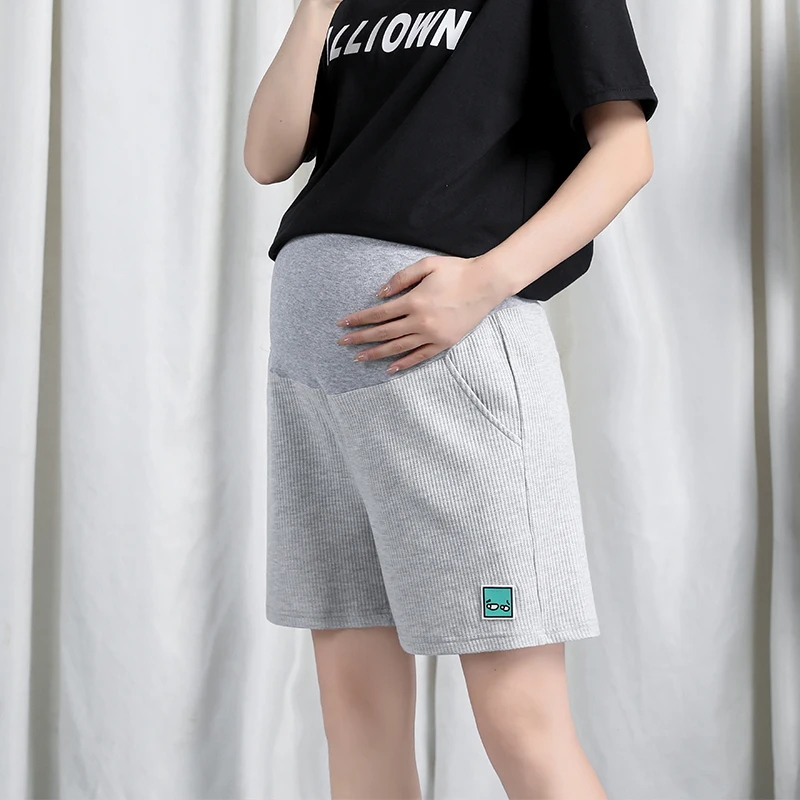 

356 Plus Size 3XL 4XL Maternity Shorts Wide Leg Loose Belly Half Pants Clothes for Pregnant Women Summer Pregnancy Sports Casual