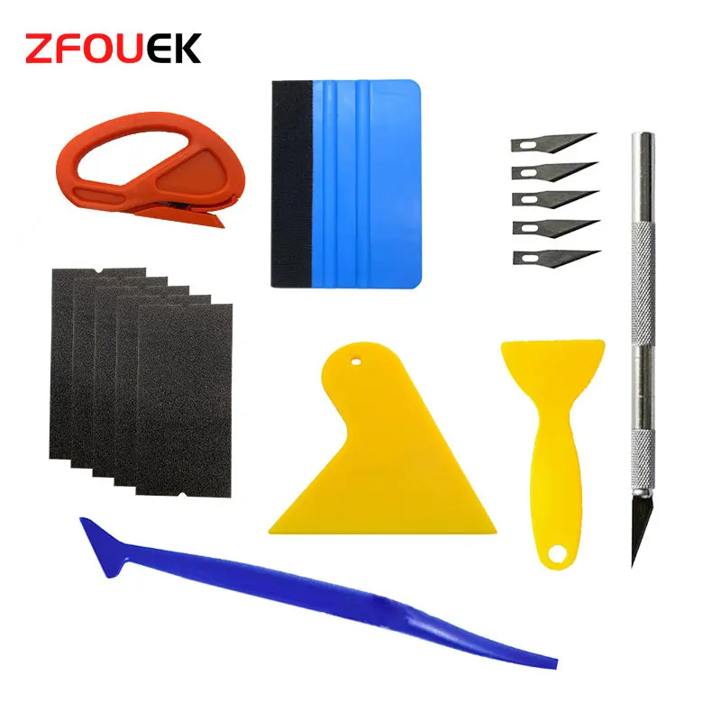 

New Small Scraper For Car Window Film Car Vinyl Wrap Tool Kit Glass Cleaning Can Be Used For Mobile Phone Film Car Accessories