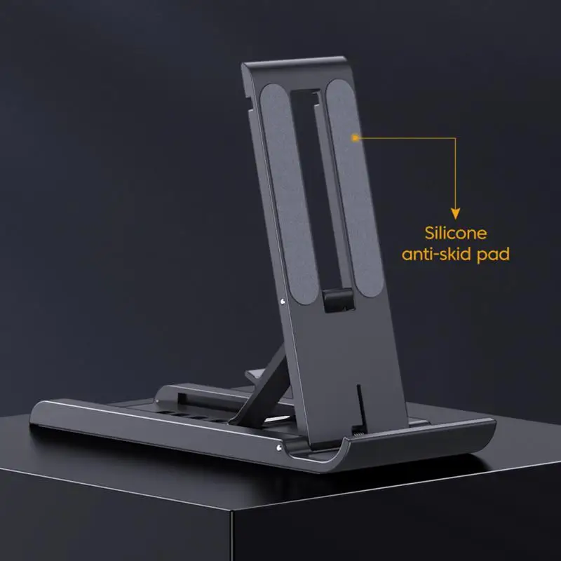 

Adjustable Mobile Phone Desktop Holder Foldable Anti-slip Bracket Heat Dissipation Stands Under 12 Inches Anti-scratch Supports