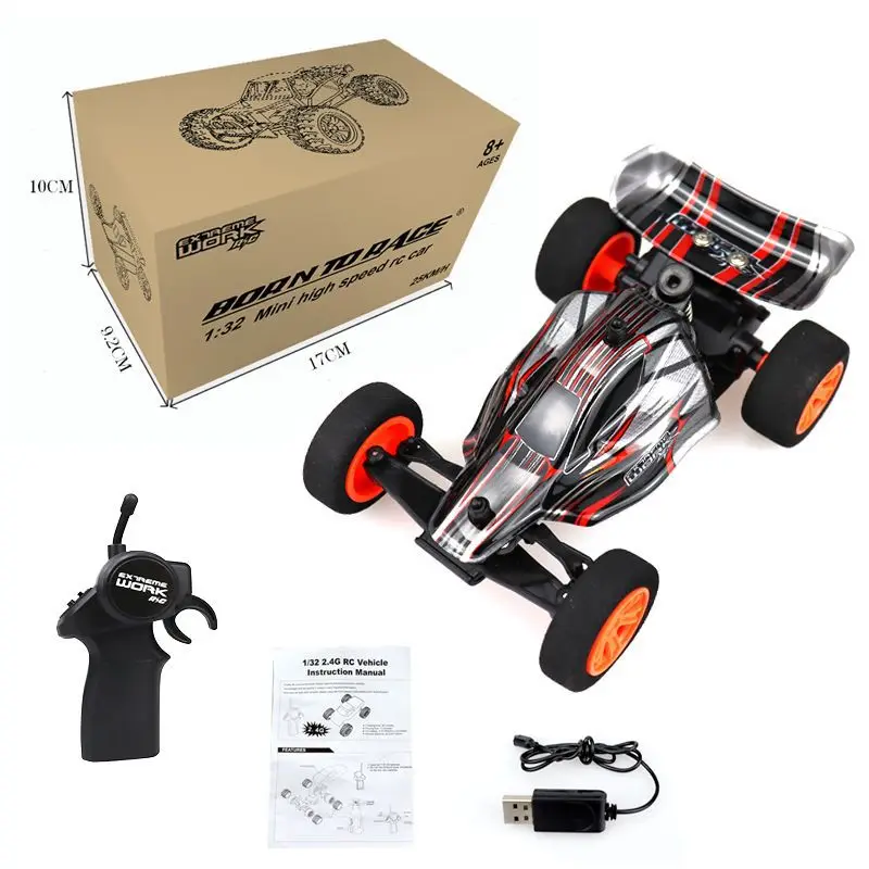 

2,4G беспроводной Радиоуправляемый автомобиль с дистанционным управлением дроссельная заслонка Мини Высокоскоростной автомобиль Дрифт гон...