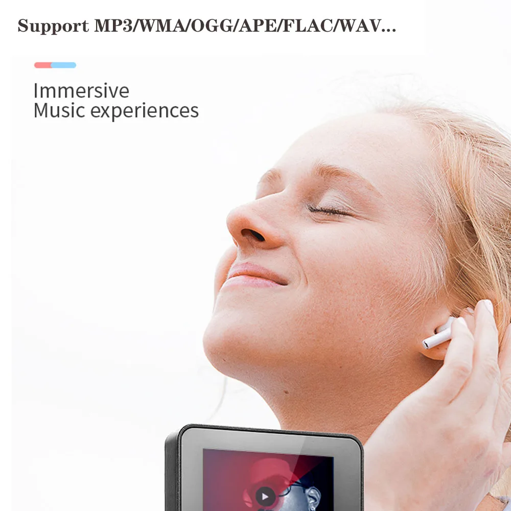 Новый музыкальный плеер Bluetooth MP4 Встроенный 4G /8G HiFi с радио/FM/запись/Электронная