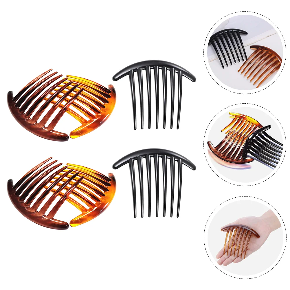 

6 Pcs Seven-tooth Comb French Twists Prom Accessories Hair Combs Plastic Tool Accessory Bride Wedding Head Pieces Brides