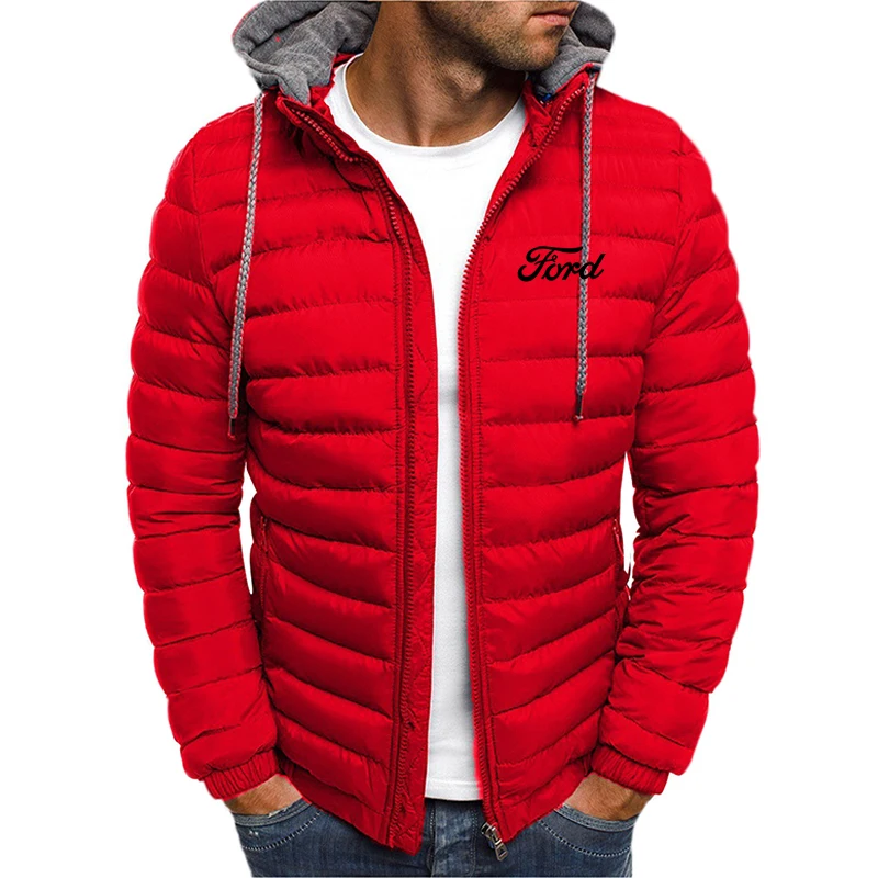 

Autumn Winter Leisure Brand Logo 2022 New Men's Parkas Spring Zipper Jacket Sports Hooded Men's Parkas Casual Male Jacket Tops
