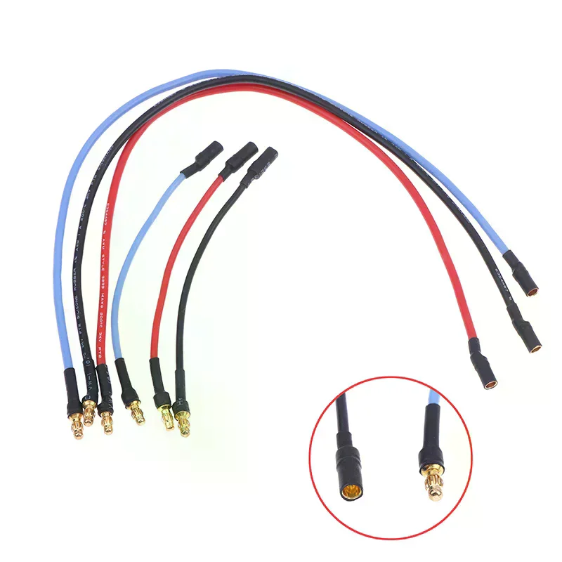 Фото 3 RC-мотора с силиконовым проводом 16AWG, удлинительный кабель ESC с разъемом 3,5 мм (банан), 10 см/25 см, аксессуары для радиоуправляемых дронов, машинок, игрушек, DIY-проектов №3