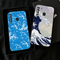korea beautiful sea view phone case for samsung galaxy a32 4g 5g a51 4g 5g a71 4g 5g a72 4g 5g funda black carcasa back