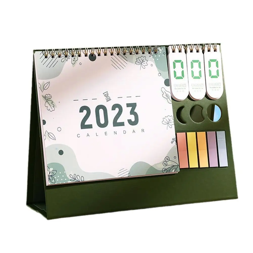 

Настольный бумажный мини-календарь, 2023, двойной ежедневник, гаджеты, настольный органайзер, органайзер для рабочего стола на год, домашний п...