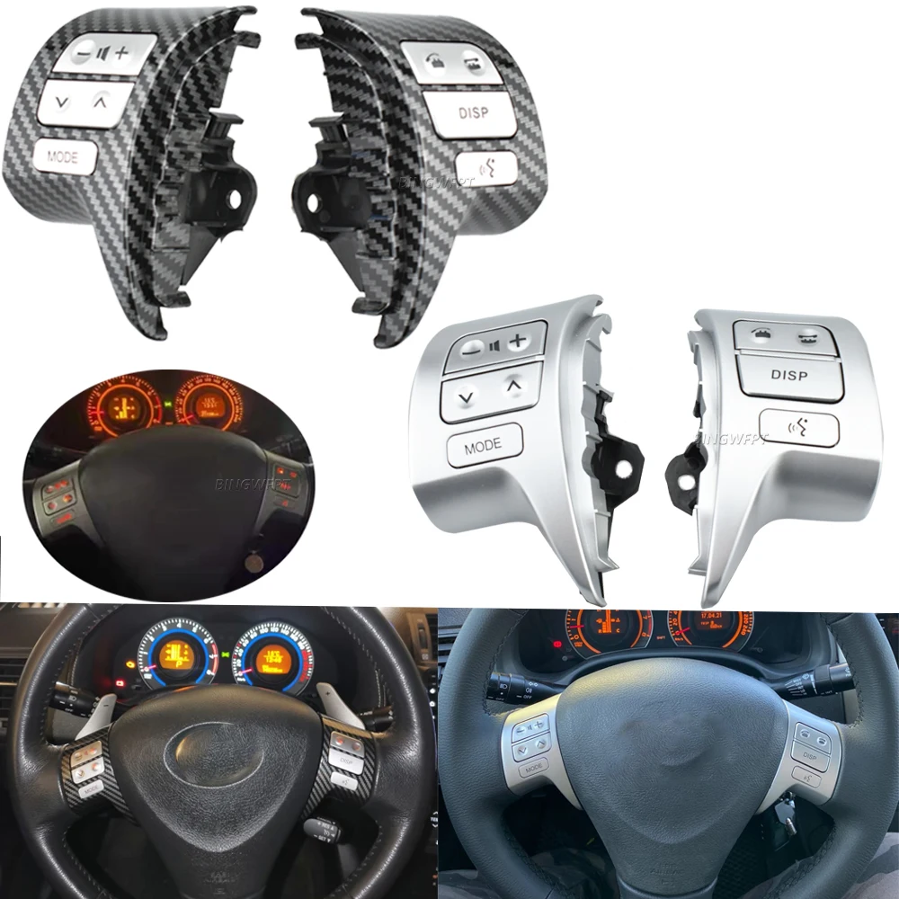 

BINGWFPT Bluetooth переключатель управления аудиосистемой на руль 84250-02200 для Toyota Corolla ZRE15 2007-2016 84250-12020