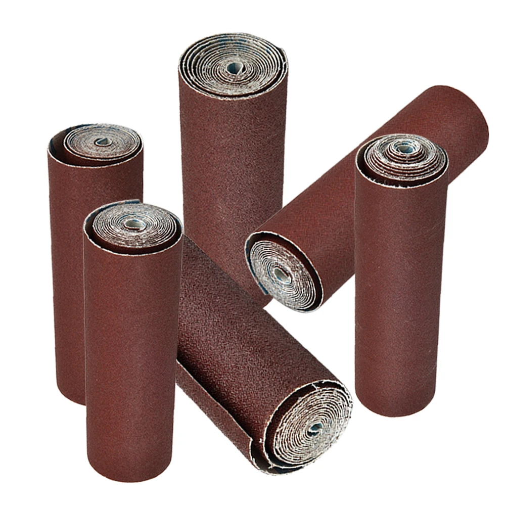 

6 Roll Emery Cloth Sandpaper 80-600 Grit 1M*0.1M Sanding Belt For Grinding Tools Woodcarving Polishing Tools Accessories