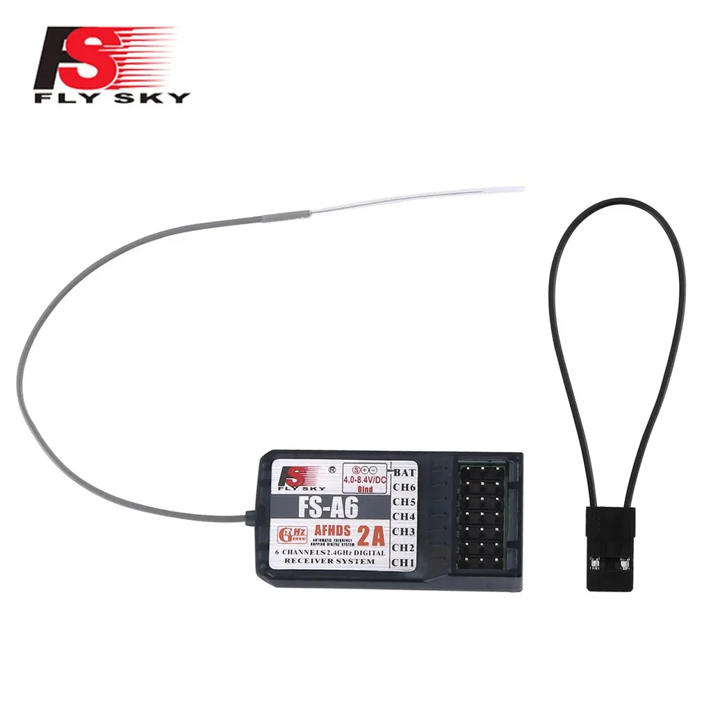 

FS-A6 6CH Receiver PWM2.4G PWM Data Port AFHDS 2A Wireless Protocol Fine Workmanship 2.4GHz Wireless Frequency